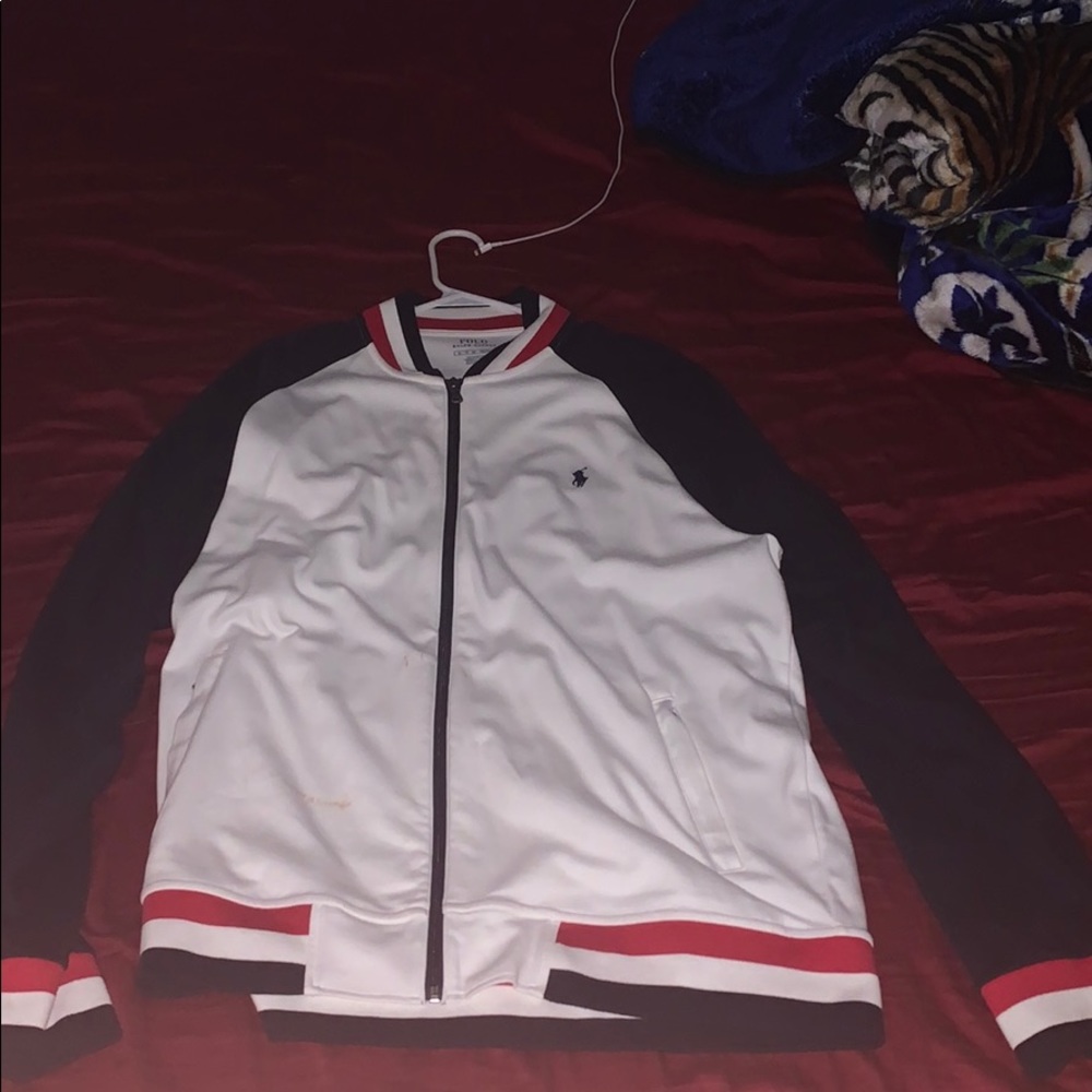 Polo Ralph Lauren White/Red/Blue Track Jacket